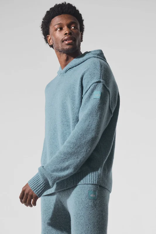 Daily Deals New Class Cashmere Hoodie - Celestial Blue Granite Heather