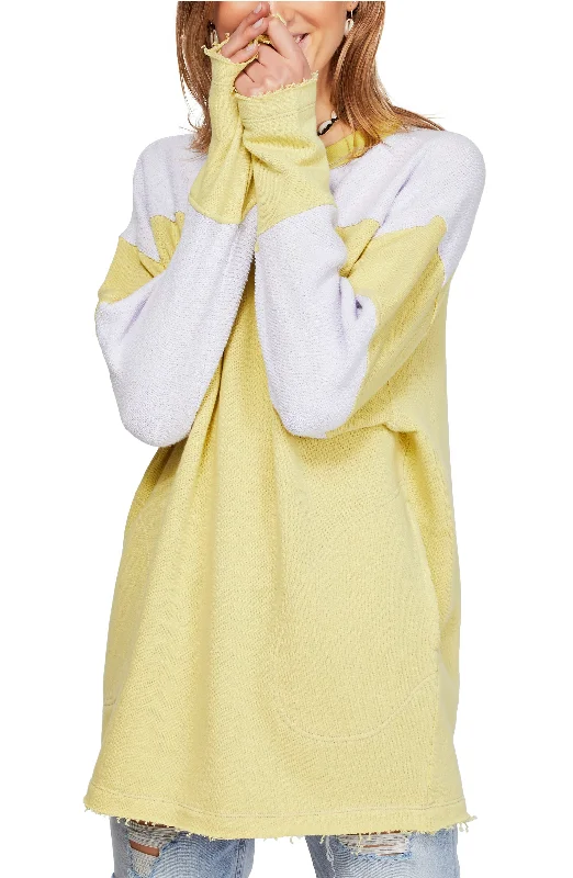 Extra Discounts Free People Jordan Colorblocked Raw Edge Sweatshirt