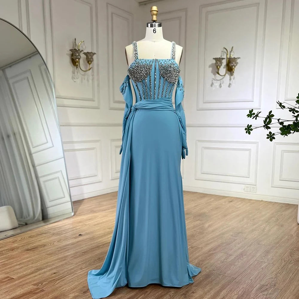 Savings Alert Serene Hill Dubai Luxury Evening Gown 2024 Blue High Split Mermaid Spaghetti Strap Gloves Perfect for Wedding Parties LA72366 Savings Alert Serene Hill Dubai Luxury Evening Gown 2024 Blue High Split Mermaid Spaghetti Strap Gloves Perfect for Wedding Parties LA72366