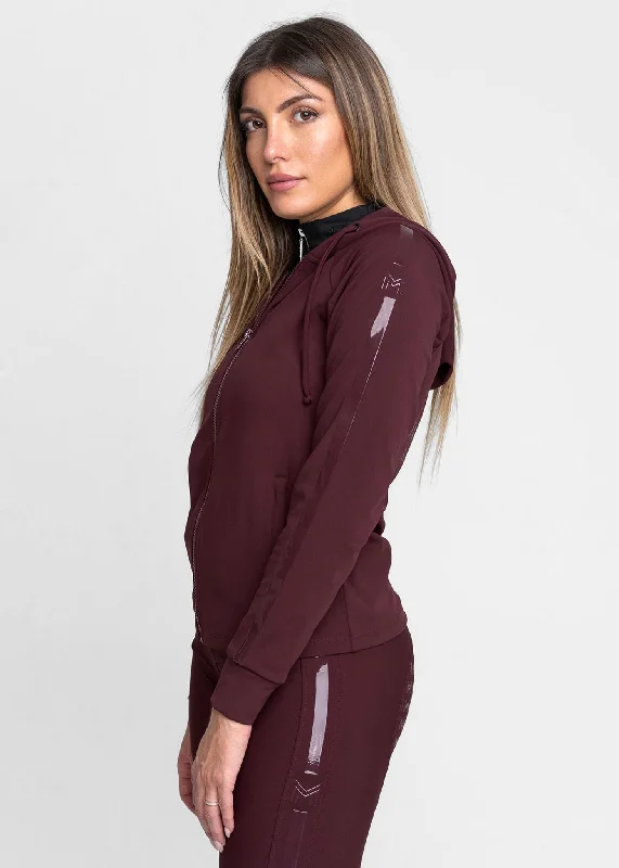Deep Discounts Reflection Zip Hoodie (Burgundy)