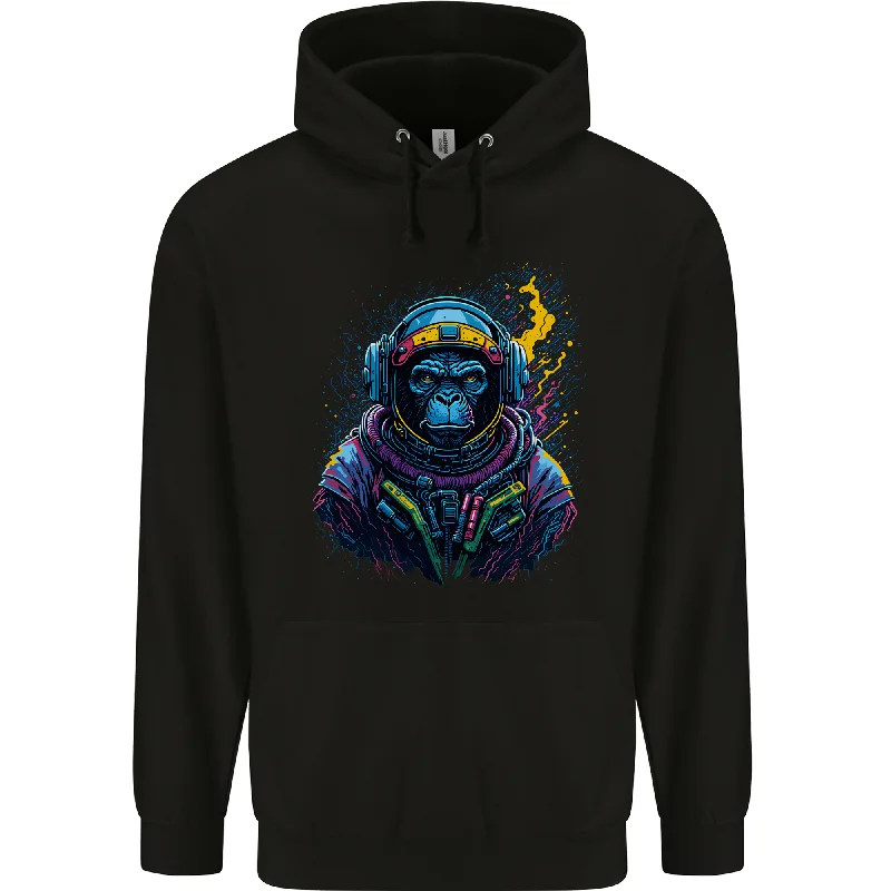 Bonus Savings Astro Kong Spaceman Ape Astronaut Mens 80% Cotton Hoodie