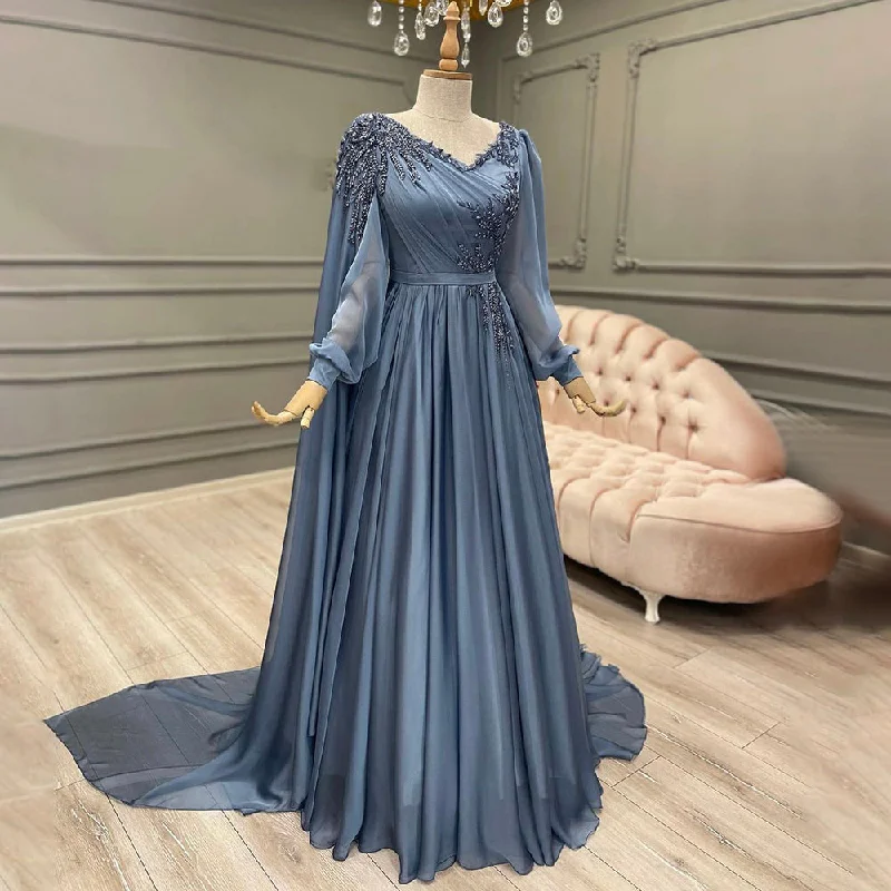 Deep Discounts Serene Hill Blue Kralen Cape Mouwen Avond Jurken 2024 A-lijn Luxe Voor Vrouwen Wedding Party LA71550 Deep Discounts Serene Hill Blue Kralen Cape Mouwen Avond Jurken 2024 A-lijn Luxe Voor Vrouwen Wedding Party LA71550