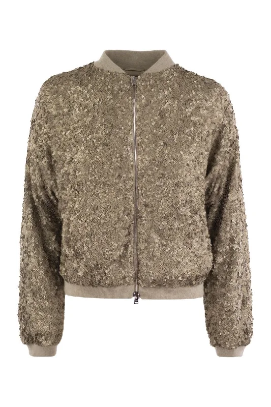 Instant Savings Bomber jacket with sequins