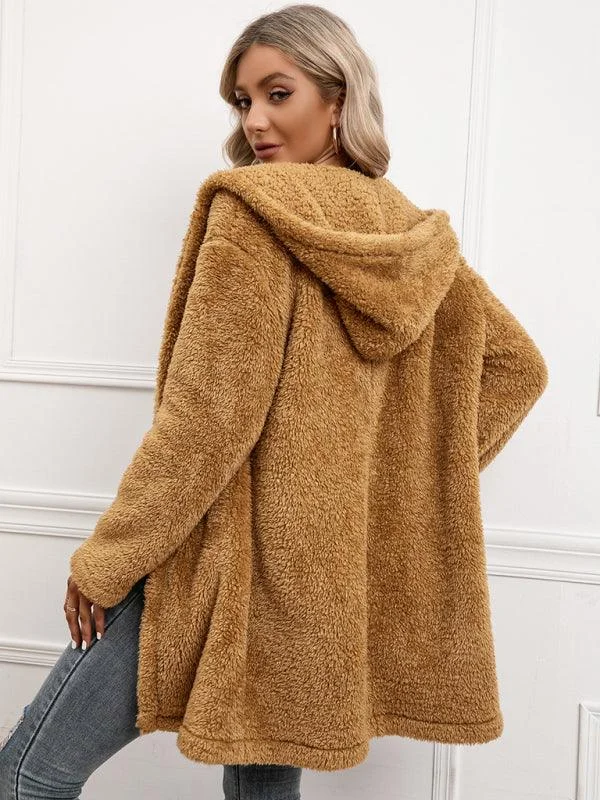 Act Fast Women's Hooded Fleece Coat