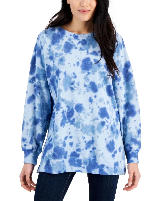 Final Clearance Style & Co Petite Tie Dyed Sweatshirt