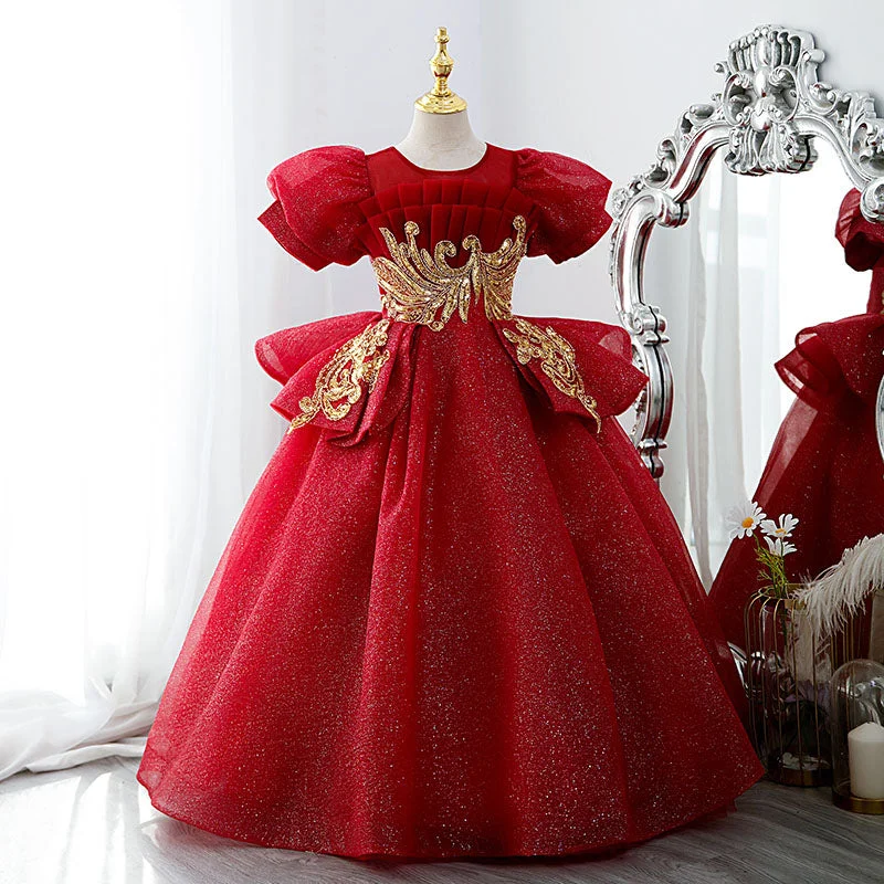 Deal of the Day Girl Christmas Dress Baby Girl First Communion Dress Girl Luxury Red Embroidery Wedding Party Princess Dress Deal of the Day Girl Christmas Dress Baby Girl First Communion Dress Girl Luxury Red Embroidery Wedding Party Princess Dress