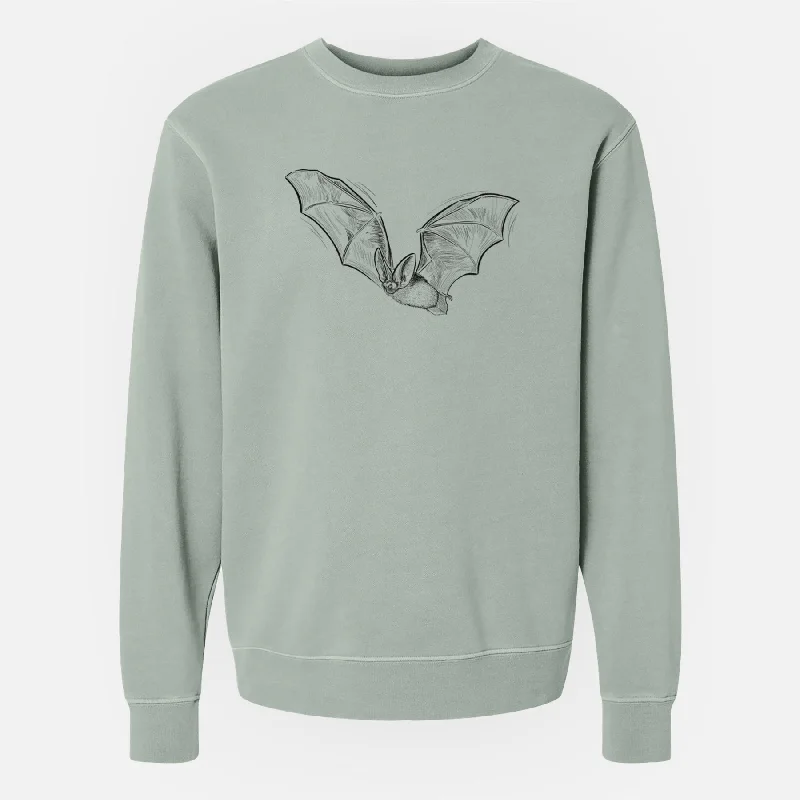 Value Deals Spotted Bat - Euderma maculatum - Unisex Pigment Dyed Crew Sweatshirt