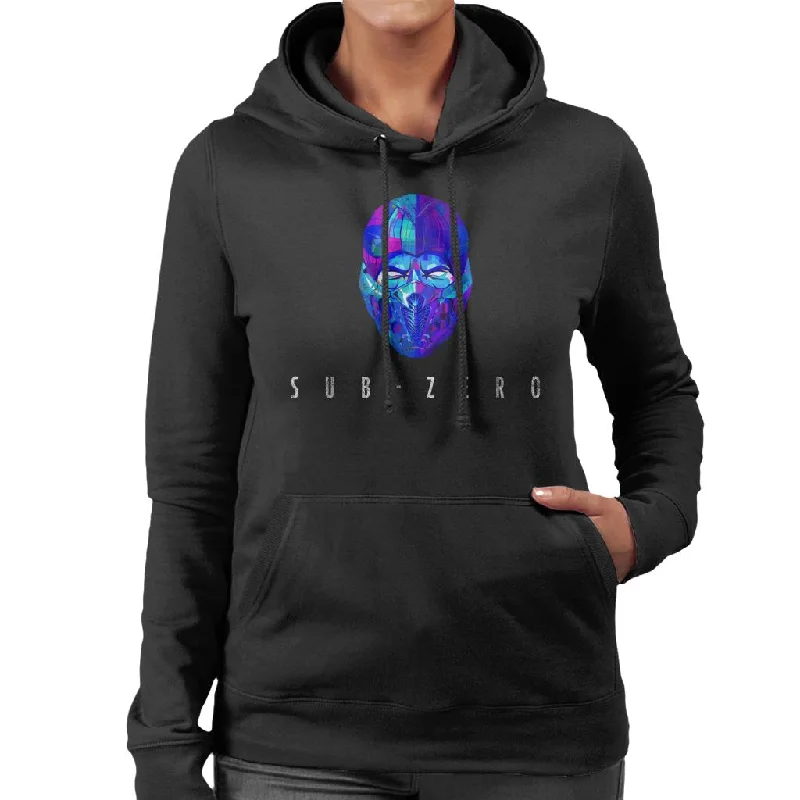 Buy Now Mortal Kombat Sub Zero Mask Women's Hooded Sweatshirt
