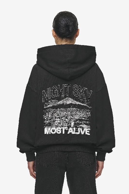 Deal Explosion Sonia Oversized Hoodie Washed Black
