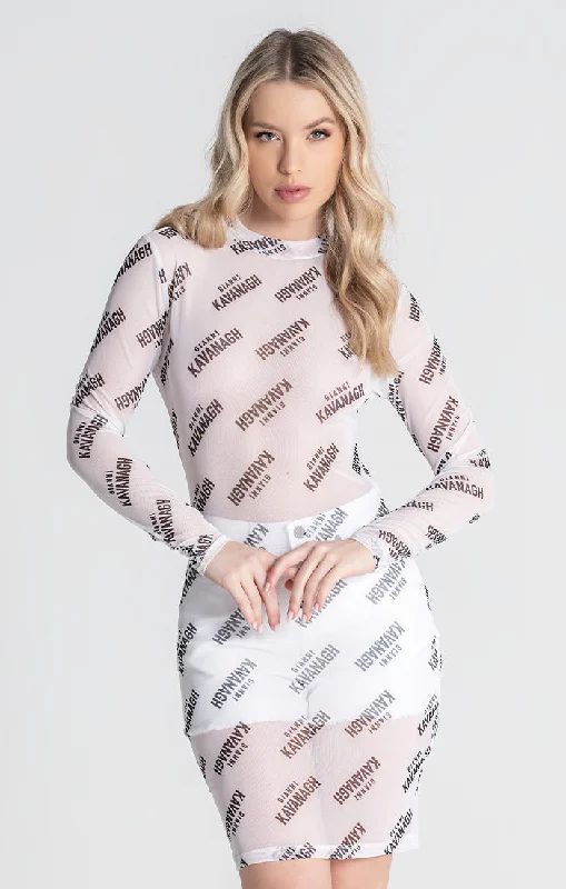 Take Advantage White Signs Dress