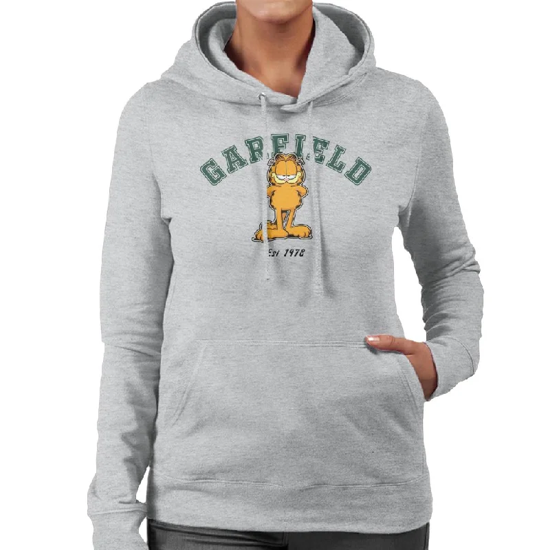 Steals and Deals Garfield Varsity Sports Est 1978 Women's Hooded Sweatshirt