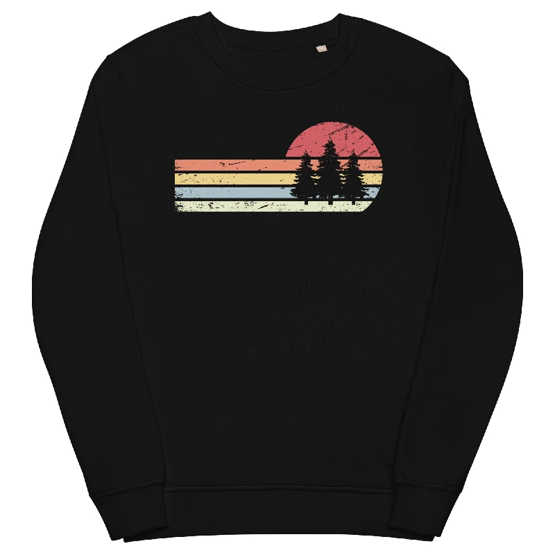 Holiday Sale Sonne und Retro Linies - Bäume - Unisex Premium Organic Sweatshirt
