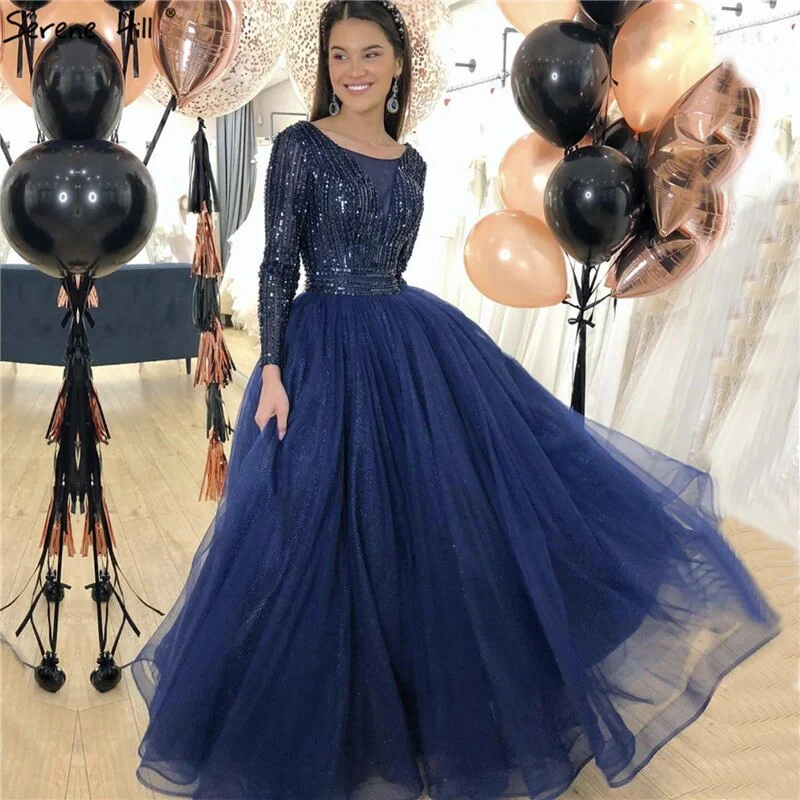 Deal Zone Gold O-Neck Sequins Beading A-Line Evening Dresses Design 2024 Long Sleeves Lace Up Formal Dress Serene Hill LA70237 Deal Zone Gold O-Neck Sequins Beading A-Line Evening Dresses Design 2024 Long Sleeves Lace Up Formal Dress Serene Hill LA70237
