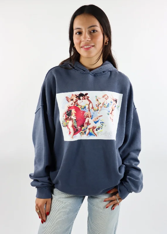New Markdowns Boys Lie Denim Remix Hoodie ★ Dusty Blue