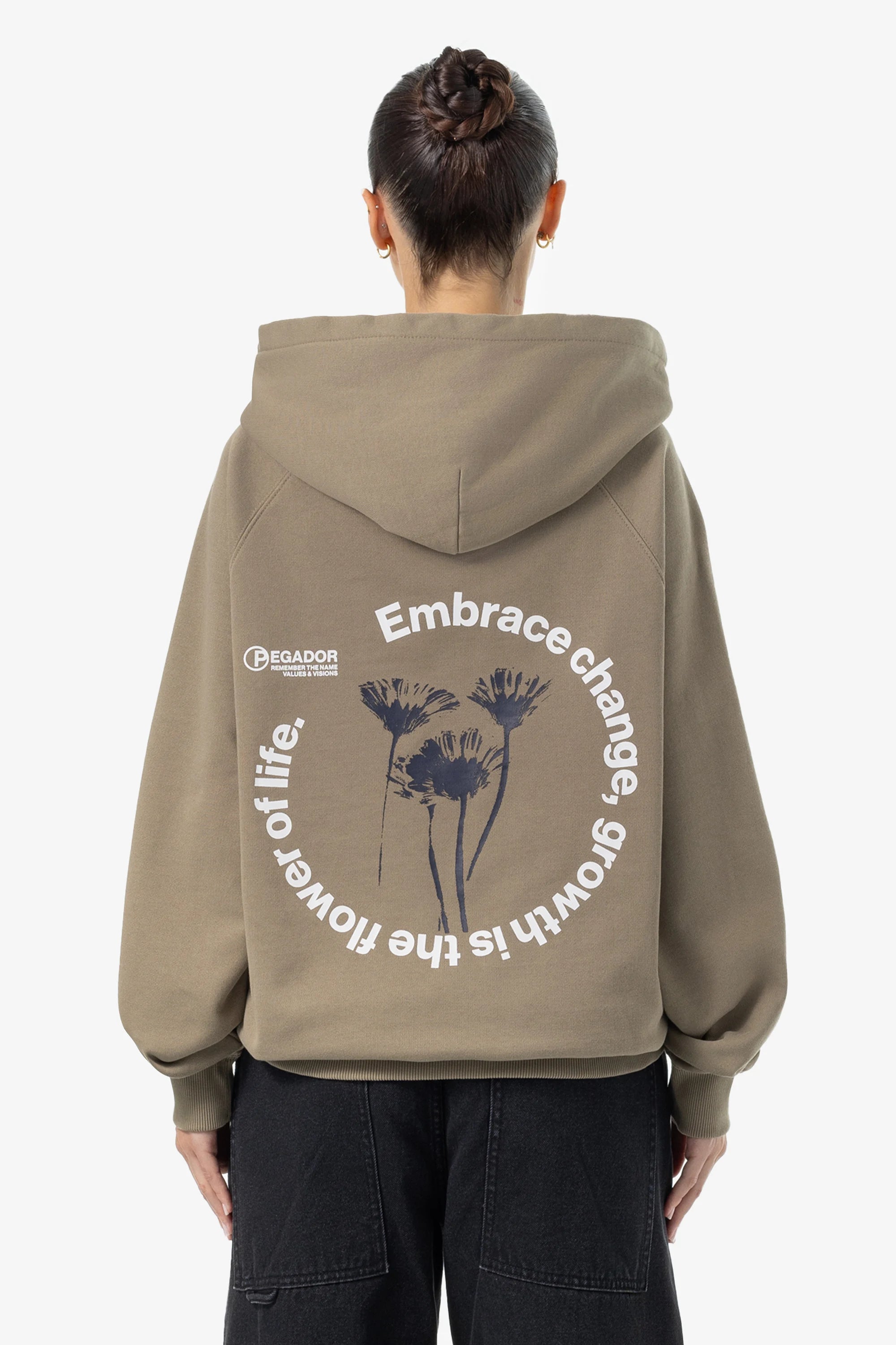 Loyalty Reward Roya Oversized Raglan Hoodie Washed Desert Taupe