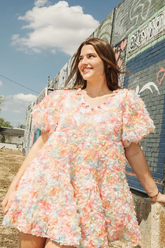 Markdowns Flower Fabric Dress