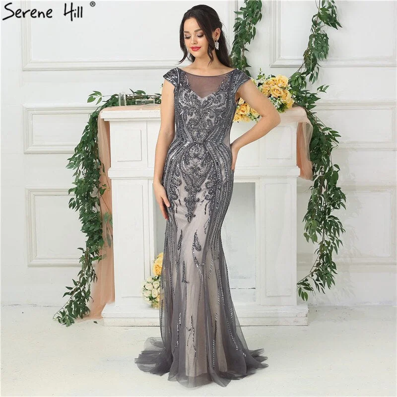 Final Markdown On Sale no return no refundSale Grey High-end Luxury Dubai Design Evening Dress Beading Sequined Sleeveless Sparkle Evening Gowns 2024 Serene Hill LA6679 Final Markdown On Sale no return no refundSale Grey High-end Luxury Dubai Design Evening Dress Beading Sequined Sleeveless Sparkle Evening Gowns 2024 Serene Hill LA6679