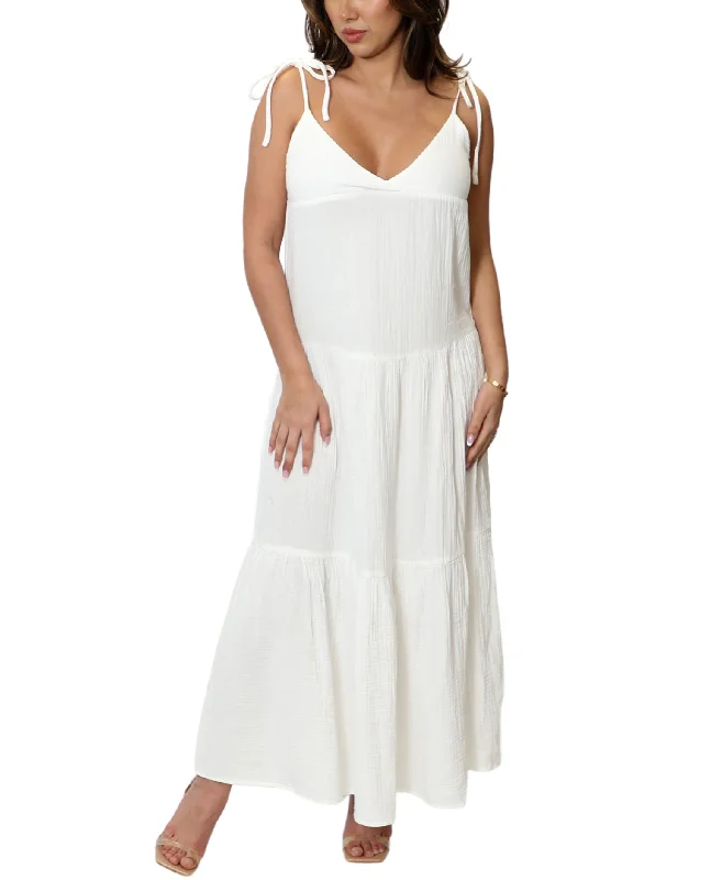 Unbeatable Prices Tiered Maxi Dress Swim Cover-Up
