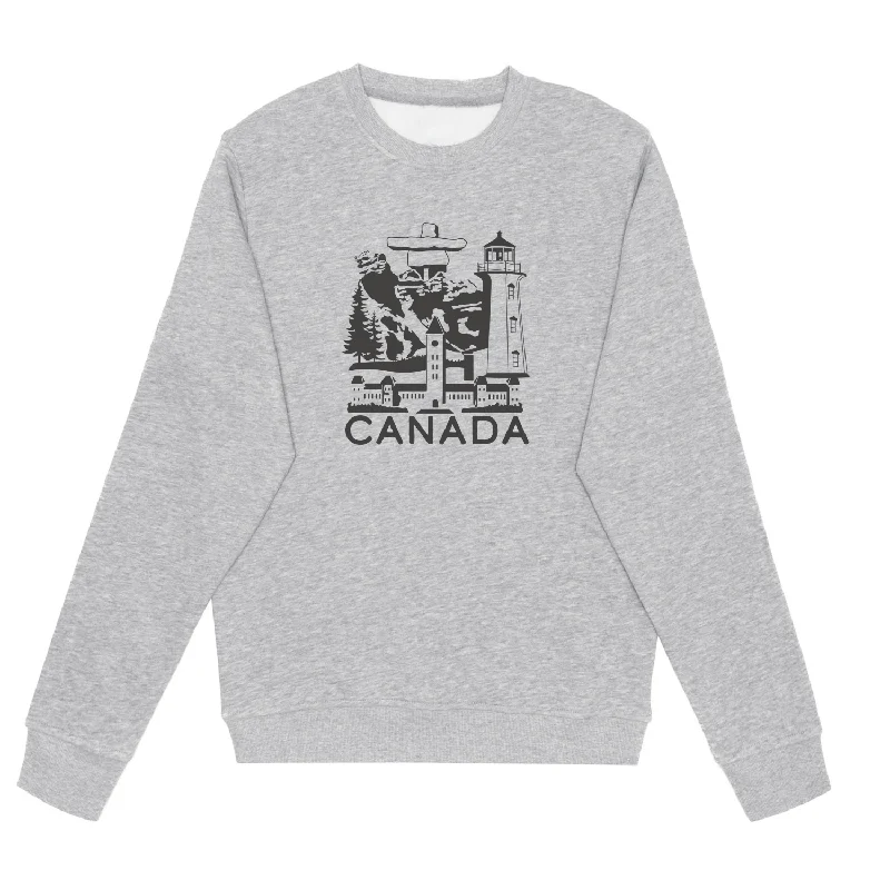 Price Drop Alert CANADIAN LANDMARKS CREW (UNISEX)