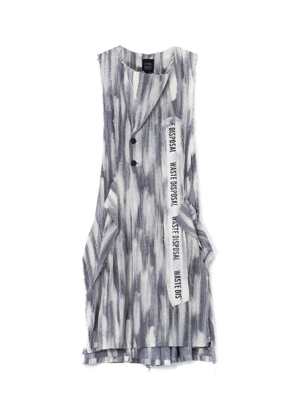 Last Chance BLEACHED DENIM LAYERED DRESS