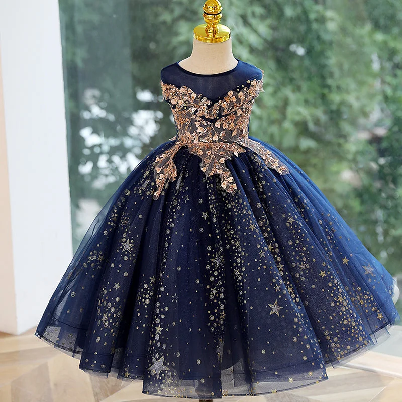 Customer Appreciation Sale Baby Girl Summer Blue Lace Mesh Star Pageant Princess Party Dress Customer Appreciation Sale Baby Girl Summer Blue Lace Mesh Star Pageant Princess Party Dress