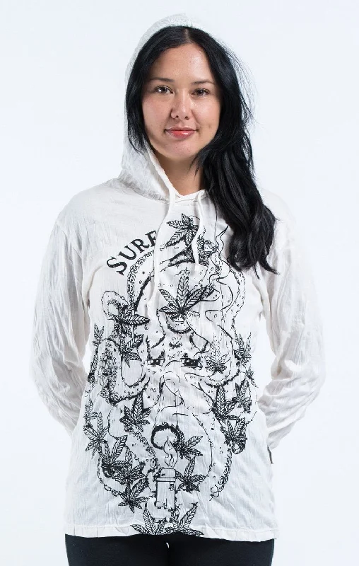 Buy Now Sure Design Unisex Octopus Weed Hoodie White